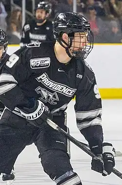Description de l'image Brandon Duhaime Providence College ice hockey.jpg.