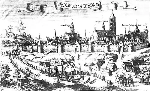 La ville en 1684.
