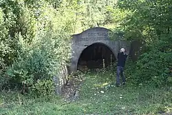 Vestige de la mine de Brasina