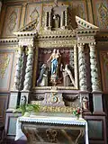 L'autel du rosaire.