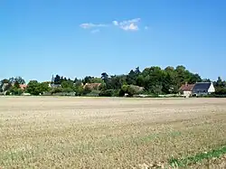 Panorama du village depuis l'ouest.