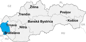 Localisation de Pezinok