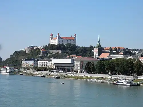 Panorama sur Bratislava (Slovaquie).