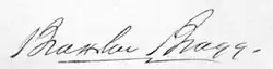 Signature de Braxton Bragg