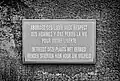 Plaque informative de la commémoration