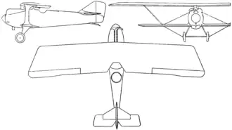 vue en plan de l’avion
