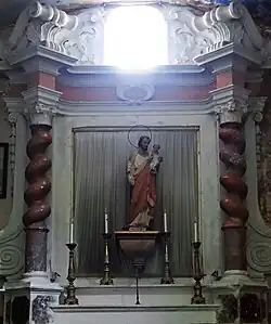 Retable de la chapelle de saint Joseph.