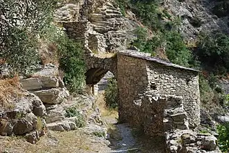 Porte de Gênes vue de l'intérieur de la ville.