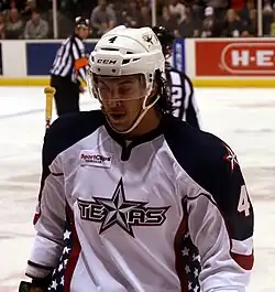 Photographie d'un joueur de hockey