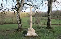 Croix de chemin située sur la route de Langres.