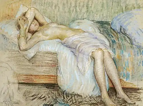 Vendredi ou Paresse matinale (1910), Louise Catherine Breslau. Collection privée.