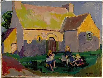 Breton Church (1906)collection particulière.