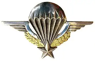 Brevet parachutiste de l'armée française.