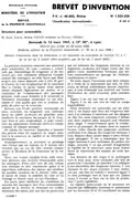 1re page du brevet d'invention de Jean Celle du 13 mars 1967