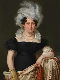 Portrait de dame au chapeau à plume, huile sur toile, 95,3&nbsp;×&nbsp;72,4&nbsp;cm, localisation inconnue.