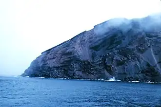 Vue partielle de l’île