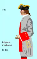 régiment de Brie de 1720 à 1734