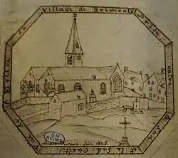 Église au XIXe&nbsp;siècle.