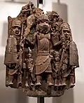 Bronzes provenant de Benin City présentés au British Museum.