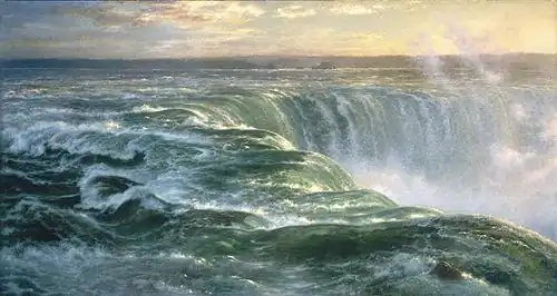 Les chutes du Niagara en 1866 par Louis Rémy Mignot (1866), Brooklyn Museum