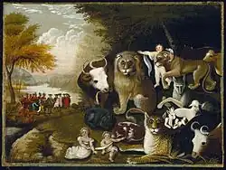 Edward Hicks, The Peaceable Kingdom, v. 1830-1840
