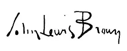 signature de John Lewis Brown