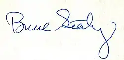Signature de Bruce Sterling