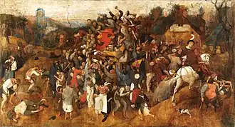 Le Vin de la Saint Martin peint par Pieter Brueghel l'Ancien entre 1565 et 1568.