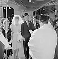 Mariage juif traditionnel sous le dais nuptial, Tel Aviv (Israël) (1964).