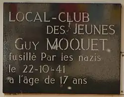 Le local des jeunes Guy-Moquet.