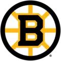 Logo des Bruins représentant un B sur une roue à huit rayons.