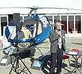 Bruno Guimbal devant un Cabri G2