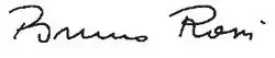 signature de Bruno Rossi