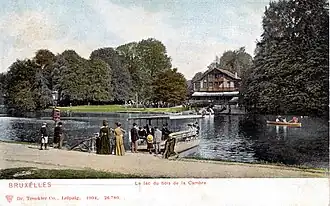 Le lac du bois de la Cambre en 1904.