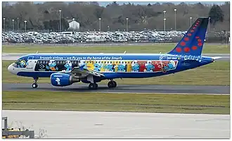 Livrée Aerosmurf (Schtroumpfs).