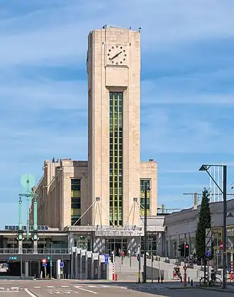 La tour de la gare de Bruxelles-Nord.