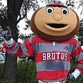 Brutus en déplacement à Austin lors du match contre Texas en septembre 2006.