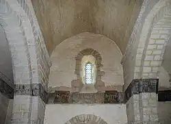 Litre funéraire, mur ouest.