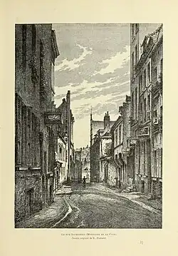 La rue Ravenstein, Montagne de la cour.