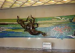 L'entrée de la piscine