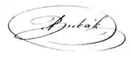 signature d'Alois Bubák