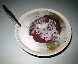 Bubur kacang hijau avec du ketan hitam, en Indonésie.