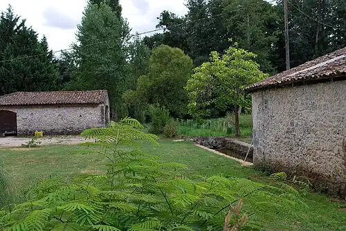 Le moulin et le canal dit l'Eau-Belle.