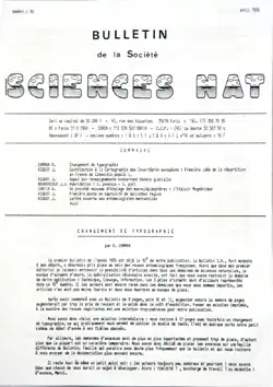 Image illustrative de l’article Bulletin de la Société Sciences Nat