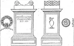 Autel votif provenant des Piliers de Tutelle (1803).