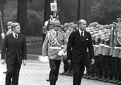 Helmut Schmidt et Valéry Giscard d'Estaing (1977)