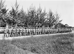 Landsturm de l'Afrique orientale (Tanzanie) ; avec les askaris, ils se battent jusqu'en 1918, notamment contre l'Armée des Indes.