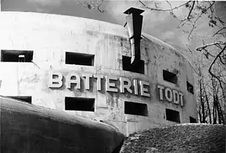 La batterie Todt.