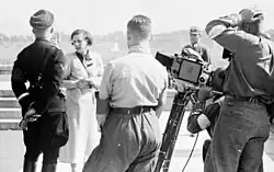 La cinéaste Leni Riefenstahl avec Heinrich Himmler.
