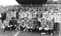 Le 1. FC Lokomotive Leipzig avec la 4e variante (1986)